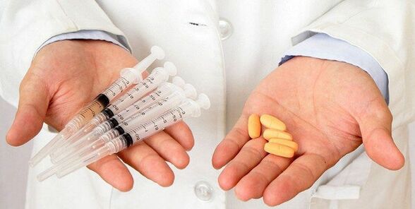 Injektion av medicin eller oral administrering